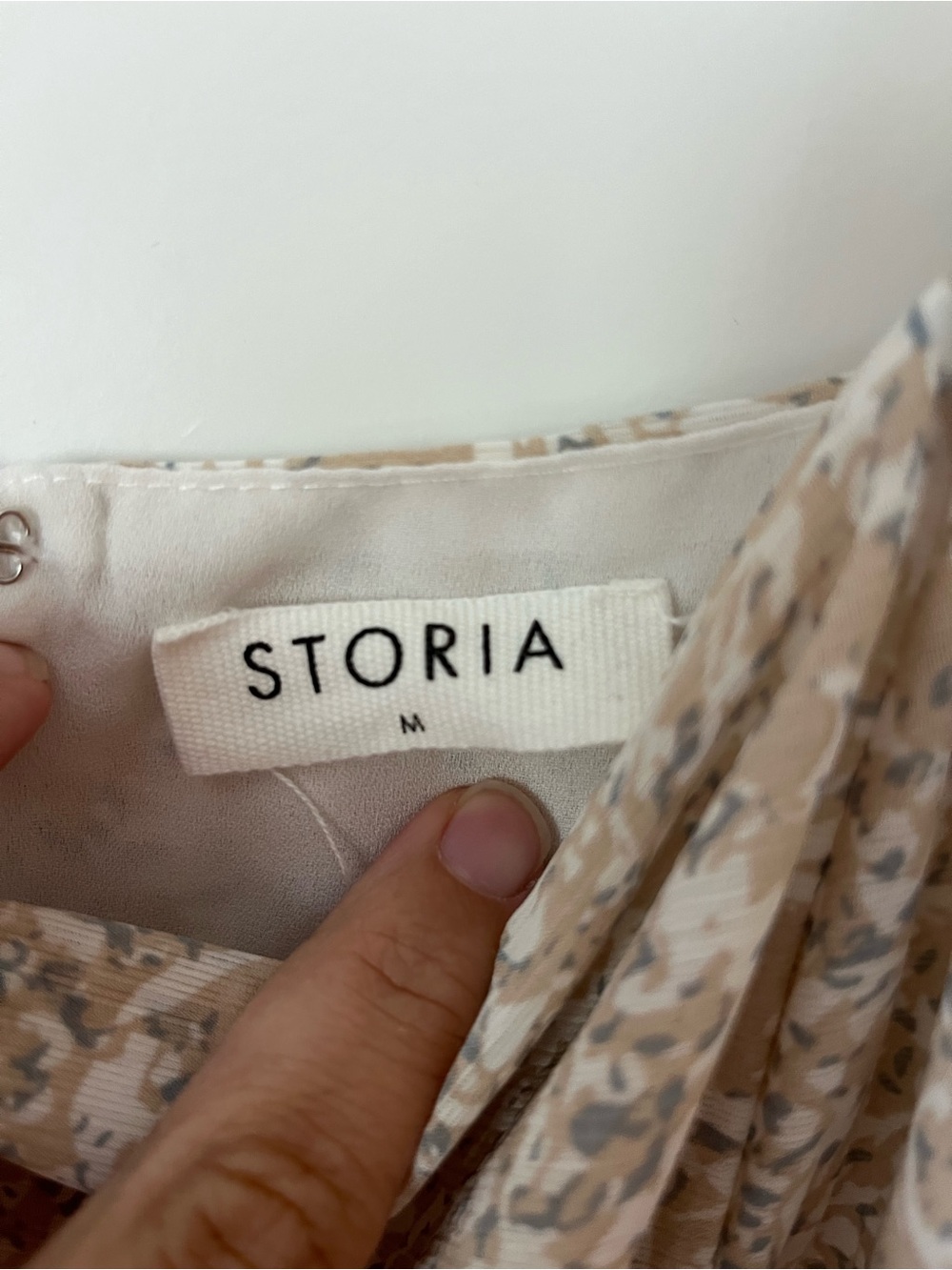 Storia Cream Floral Square-Neck Maxi Dress - Picture 4 of 4